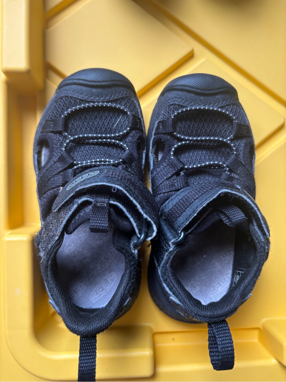 Keen Kids Black Hook-and-Loop Athletic Sneakers